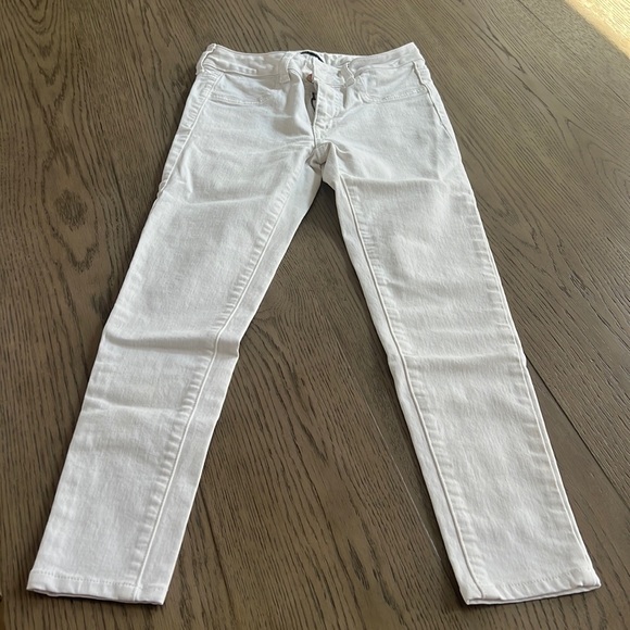 American eagle super super stretch jegging white jeans size 2 great condition - Picture 1 of 5